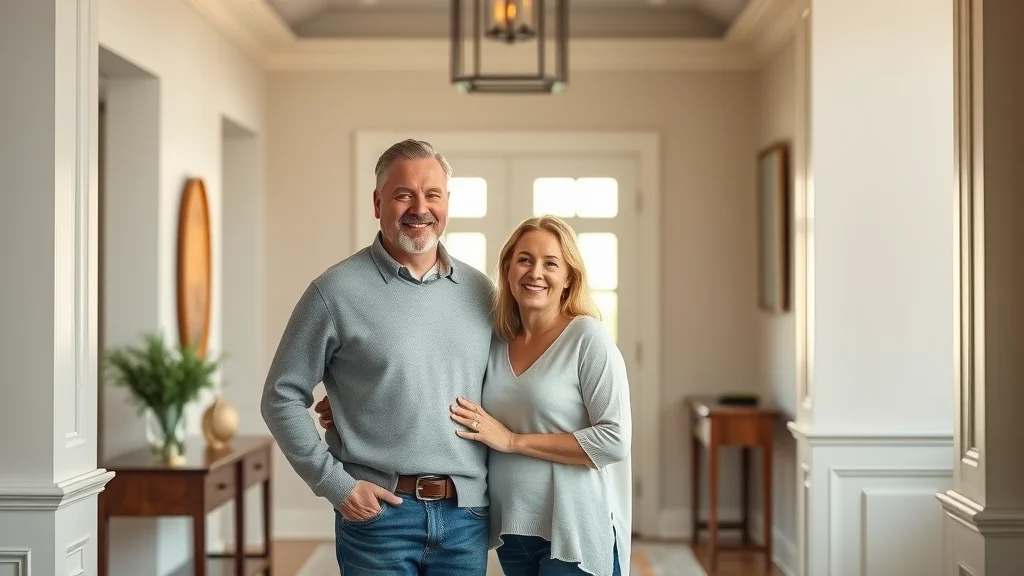 Happy St Louis couple in newly renovated home; home remodeling testimonial greater st louis